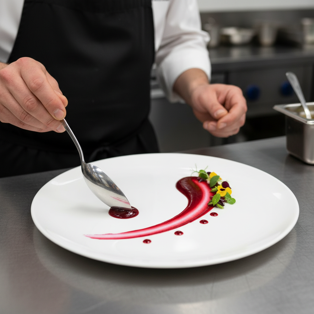 Sauce swiping technique