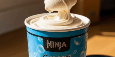 close up photograph of a ninja creami ice cream maker pint c 20260527 065506